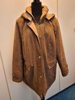 Winterjas dames suède look maat 46, Sympatex, Bruin, Maat 46/48 (XL) of groter, Ophalen of Verzenden