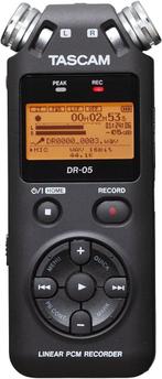TASCAM DR-05 Draagbare, hoogwaardige recorder in zakformaat, Audio, Tv en Foto, Professionele Audio-, Tv- en Video-apparatuur
