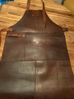 Leren kookschort, Huis en Inrichting, Keuken | Textiel, Ophalen of Verzenden, Zo goed als nieuw, Schort
