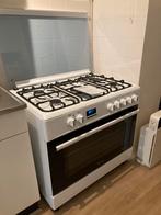 Wiggo 90x60 Gas Fornuis met elektrische oven, Ophalen, Zo goed als nieuw, Gas, Vrijstaand