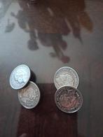 Vintage silver manchetknopen Wilhelmina 1940, Sieraden, Tassen en Uiterlijk, Manchetknopen, Ophalen of Verzenden, Zilver