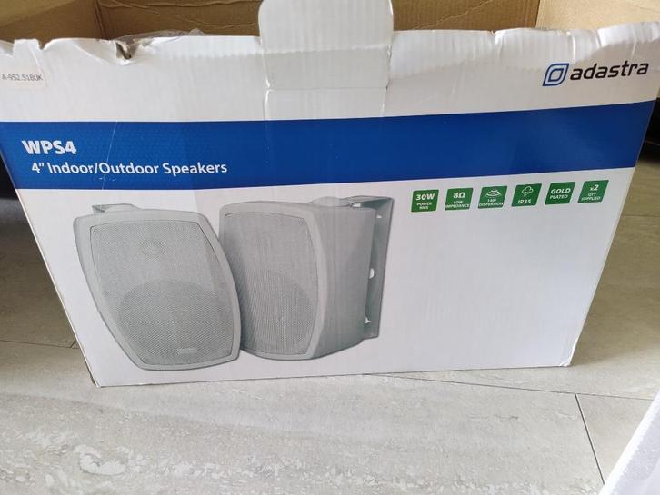 Adastra set WPS4 binnen/buiten speakers (wit), Audio, Tv en Foto, Luidsprekers, Nieuw, Front, Rear of Stereo speakers, Minder dan 60 watt