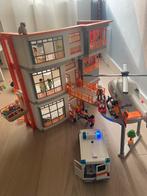 Playmobil Groot Ziekenhuis + Ambulance & Helikopter, Ophalen of Verzenden, Gebruikt, Complete set