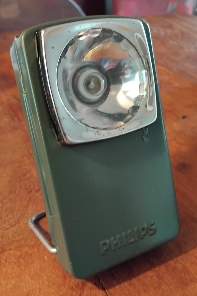 Vintage Philips Zaklamp Jaren'70, Nederland, Ophalen of Verzenden, Eindhoven, Batterij
