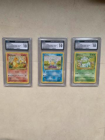 Pokémon - 3 Graded kaarten - CGC 10 beschikbaar voor biedingen