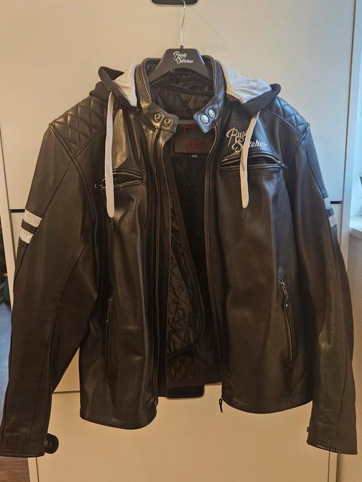 Mooie leren motorjas Rusty Stitches, Motoren, Kleding | Motorkleding, Jas | leer, Heren, Tweedehands, Ophalen of Verzenden
