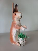 Oude Candy Container Paashaas Papier Maché, Diversen, Pasen, Ophalen of Verzenden