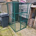 Voliere te koop 1.80 hoog 1m breed 1m diep, Dieren en Toebehoren, Vogels | Hokken en Kooien, Ophalen, Gebruikt, Aluminium, Volière