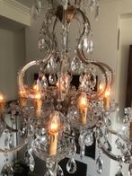 UNIEK MOOIE KRISTALLEN KROONLUCHTER - LUCHTER Flamant, Ophalen, Gielen, Zo goed als nieuw, Info@houseofcoco.nl