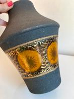 Vintage Dumler & Breiden Diabolo Vaas Goud Bloem Fat Lava 25, Antiek en Kunst, Ophalen of Verzenden