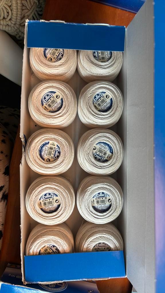 DMC Cébélia haakgaren nr. 20, kleur ecru, Hobby en Vrije tijd, Breien en Haken, Nieuw, Breien of Haken, Wol of Garen, Ophalen of Verzenden