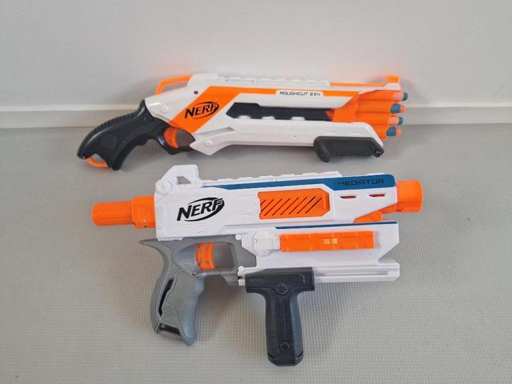 Nerf N-Strike Elite Rough Cut 2x4 en Nerf Modulus Mediator, Kinderen en Baby's, Speelgoed | Buiten | Actiespeelgoed, Gebruikt
