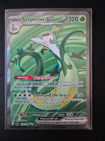 156 Serperior Black Bolt Pokemon TCG beschikbaar voor biedingen