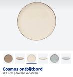 Beige ontbijtborden. Gekocht bij de action. Cosmos 9 stuks, Huis en Inrichting, Keuken | Servies, Ophalen, Nieuw
