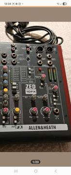Alleen &heath zed 10fx  +soundcraft, Ophalen, Zo goed als nieuw, 10 tot 20 kanalen, Microfooningang