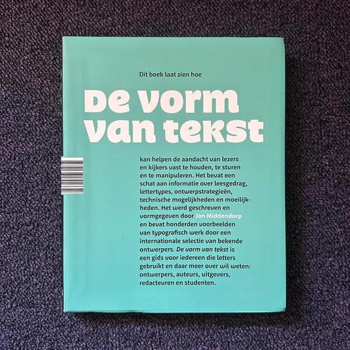 Boek - De vorm van tekst, Boeken, Kunst en Cultuur | Fotografie en Design, Zo goed als nieuw, Overige onderwerpen, Ophalen of Verzenden