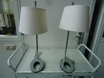 2 Tafellampen, Huis en Inrichting, Lampen | Tafellampen, Gebruikt, Metaal, 50 tot 75 cm, Ophalen