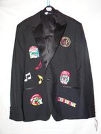 Leuk zwart OETELDONK/DEN BOSCH jas met emblemen (4), Ophalen, Carnaval, Maat 56/58 (XL), Zo goed als nieuw