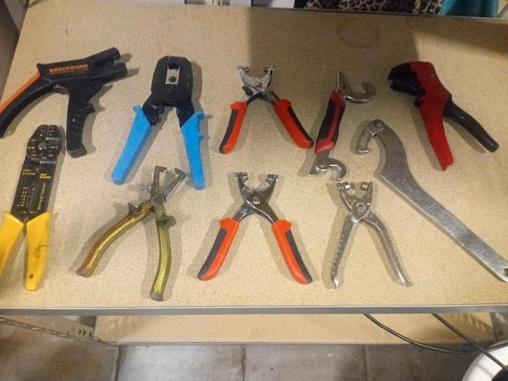 Gereedschapsset Electra/Netwerk en montage - 10 Delig, Doe-het-zelf en Verbouw, Gereedschap | Handgereedschap, Zo goed als nieuw