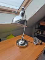 Verstelbare bureaulamp met zware voet, Gebruikt, Ophalen of Verzenden, Minder dan 100 cm, Metaal