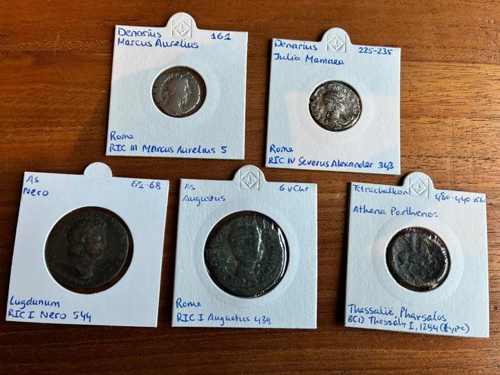 Setje romeinse en griekse munten, Postzegels en Munten, Munten | Europa | Niet-Euromunten, Setje, Overige landen, Verzenden
