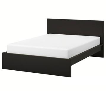 Ikea Malm bed zwart incl lattenbodem 140x200