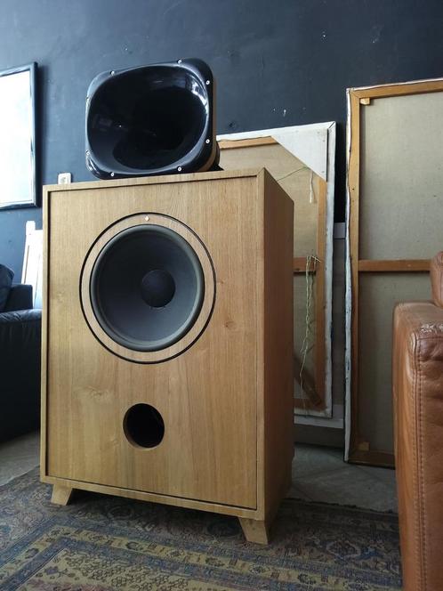 ALTEC 3154 ALTEC 299 HIGH END HOORNS HOOG RENDEMENT, Audio, Tv en Foto, Luidsprekers, Gebruikt, Front, Rear of Stereo speakers