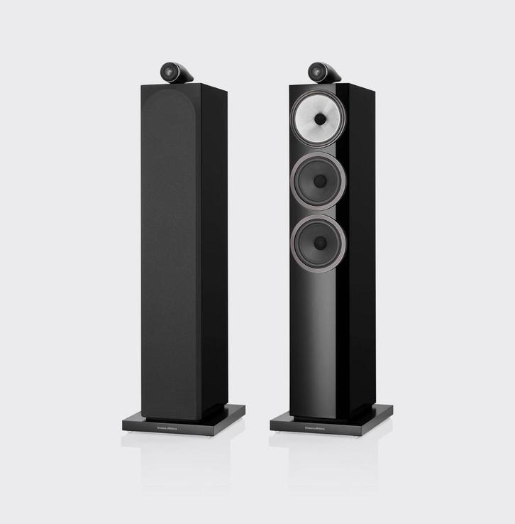 Bowers & Wilkins 703 S3 luidsprekers zwart, Audio, Tv en Foto, Luidsprekers, Zo goed als nieuw, Front, Rear of Stereo speakers