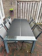 Te koop tuin set, Gebruikt, 6 zitplaatsen, Aluminium, Ophalen of Verzenden
