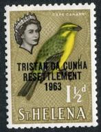 Tristan da Cunha 1963, QEII - Vogel, 1 1/2d, print, postfris, Postzegels en Munten, Postzegels | Thematische zegels, Dier of Natuur