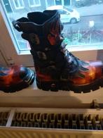 New Rock Boots - Vlammen Design, Ophalen, Zwart, Boots, New Rock