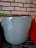 Emaile overbloempot voor grote plant, Tuin en Terras, Bloempotten, Ophalen of Verzenden, Rond, Kunststof, Minder dan 25 cm