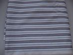 NIEUW wit gestreepte lap stof met roze / zwart / blauw / gro, Hobby en Vrije tijd, Stoffen en Lappen, Overige materialen, Wit