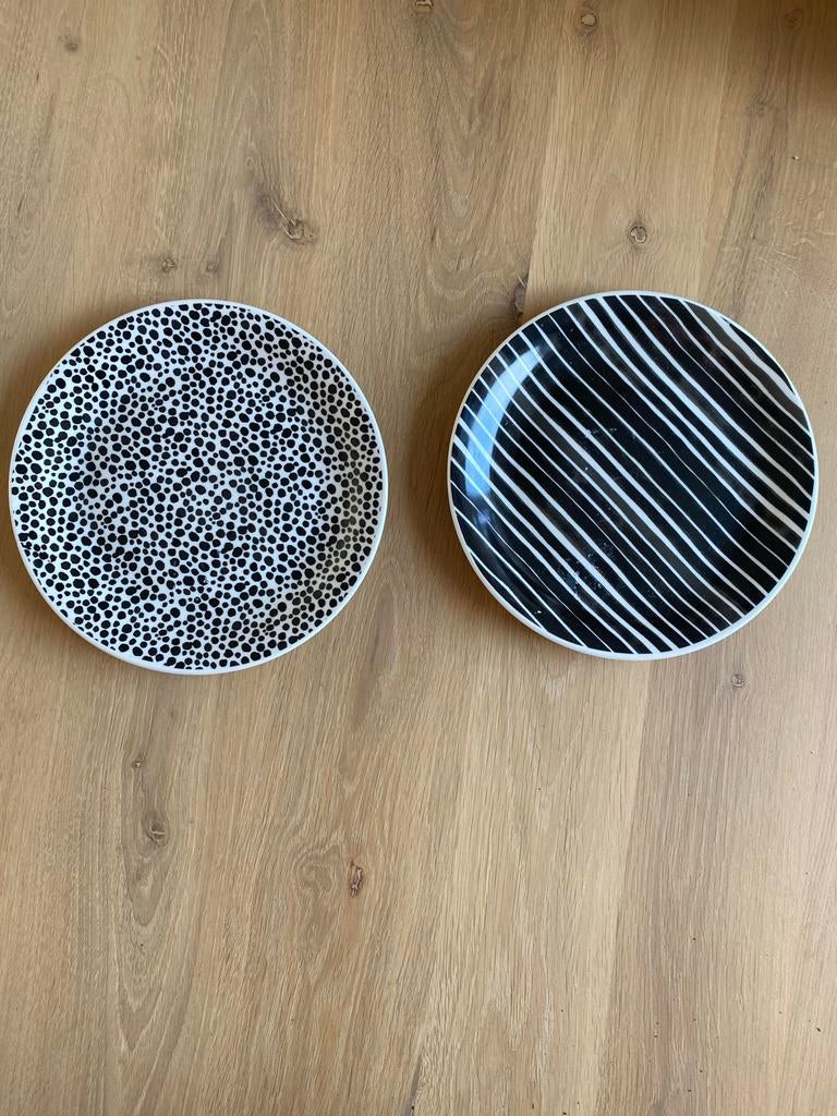 Set van leuke bordjes, Huis en Inrichting, Keuken | Servies, Ophalen of Verzenden, Zo goed als nieuw, Bord(en), Overige stijlen