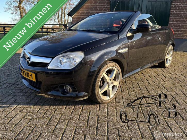 Opel Tigra TwinTop 1.8-16V Linea Nera LEER STOELVERW AIRCO, Auto's, Opel, Bedrijf, Te koop, Tigra, ABS, Airbags, Airconditioning