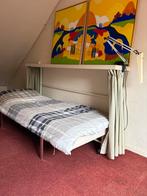 Logeerbed opklapbaar met gordijnen, Huis en Inrichting, Slaapkamer | Complete slaapkamers, Ophalen, Gebruikt, Eenpersoons