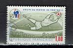 postzegels Frankrijk WK voetbal Spanje  (1982), Postzegels en Munten, Ophalen of Verzenden, Gestempeld