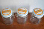 3 vintage weckpotten, Ophalen of Verzenden, Gebruikt