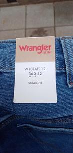 wrangler spijkerbroek 36/32 straight, Nieuw, Wrangler, W36 - W38 (confectie 52/54), Blauw