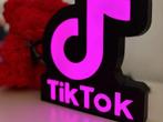 TikTok Reclamebak met LED Verlichting, Ophalen of Verzenden, Nieuw, Lichtbak of (neon) lamp