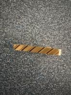 Goudkleurige stropdas speld met strepen, Ophalen, Zo goed als nieuw, Met patroon