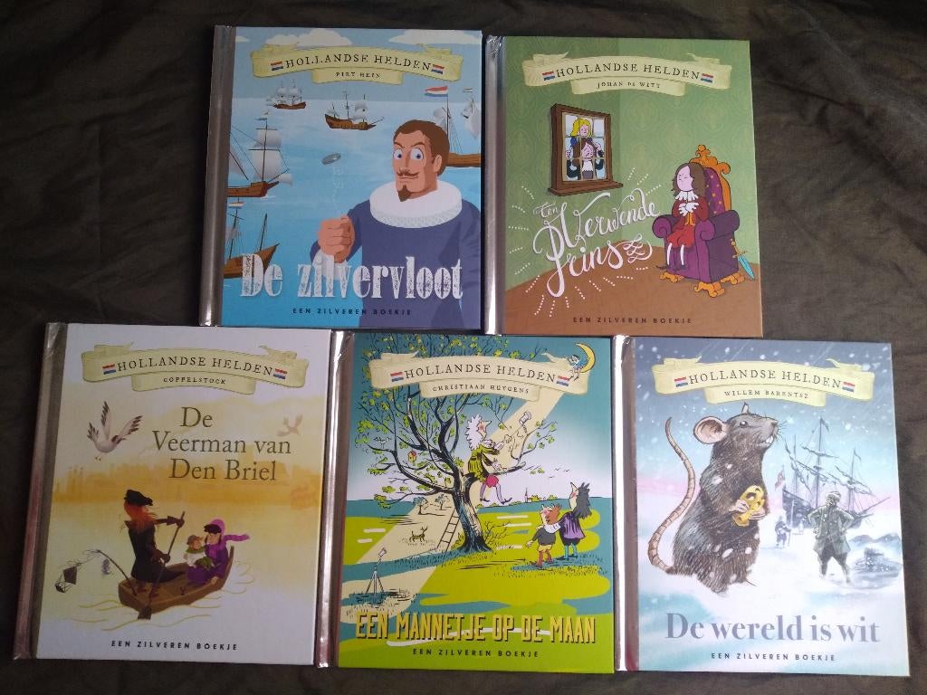 Nog 3 zilveren Hollandse Helden-boekjes, Boeken, Ophalen of Verzenden, Zo goed als nieuw, Non-fictie