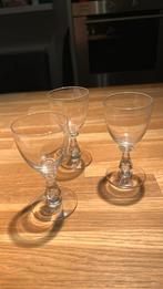 3 x kristallen borrelglaasje, Antiek en Kunst, Antiek | Glas en Kristal, Ophalen of Verzenden