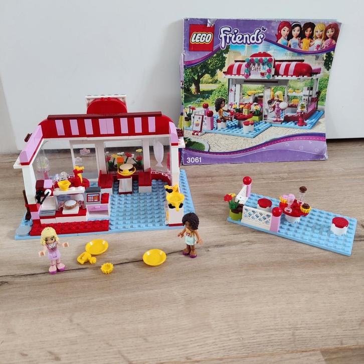 3061 Lego Friends park Cafe, Kinderen en Baby's, Speelgoed | Duplo en Lego, Zo goed als nieuw, Ophalen of Verzenden