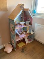 poppenhuis met meubeltjes, Ophalen of Verzenden, Gebruikt