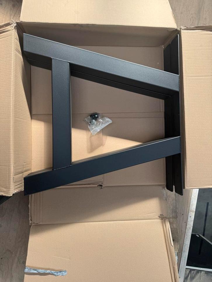 Poten gepoedercoat - Nieuw, Huis en Inrichting, Tafelonderdelen, Nieuw, Tafelpoot, 50 tot 100 cm, Minder dan 50 cm, Rechthoekig