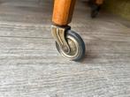 Vintage Houten Naaitafel op Wieltjes, Huis en Inrichting, Ophalen, Gebruikt, 50 tot 100 cm, Met lade(s)