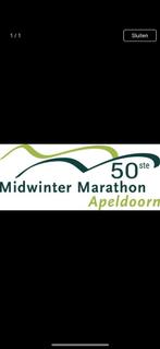Startbewijs mini-marathon midwinter Apeldoorn (10EM, Vak A), Sport en Fitness, Loopsport en Atletiek, Ophalen of Verzenden, Nieuw