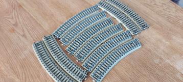 10 Märklin gebogen m-rails artnr 5100 beschikbaar voor biedingen