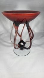 Uniek vintage art deco glazen object – sculpturale schaal, Ophalen of Verzenden